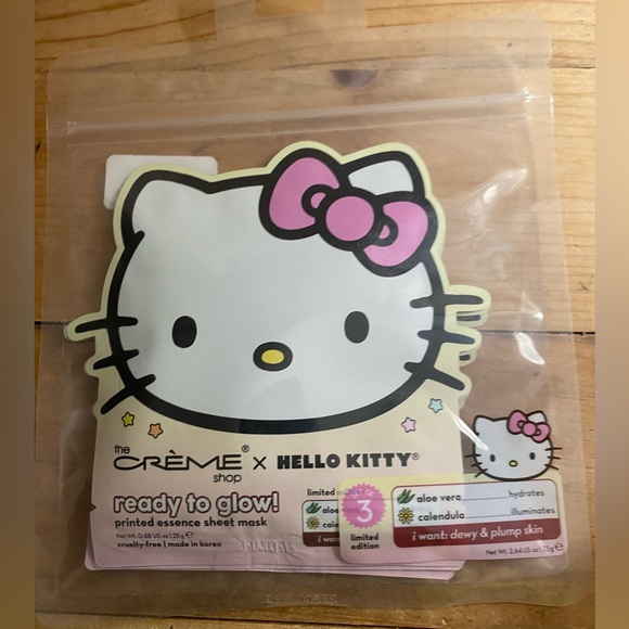 Hello Kitty X The Creme Shop Face Mask 3 Pack - Picture 1 of 2